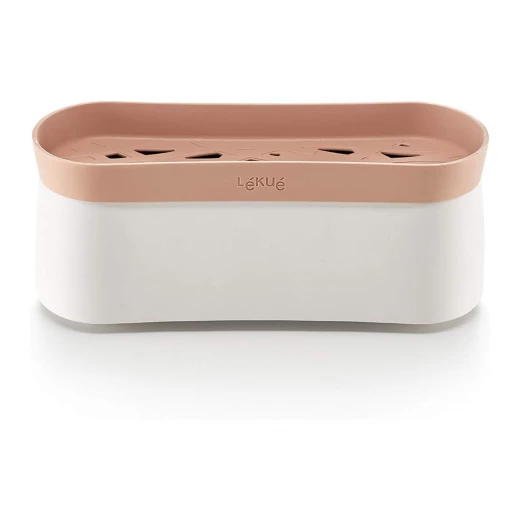 Lekue Quick Microwave Pasta Cooker Terracotta Pink, 4 Servings, No Boil, Microwave Safe - Lekue - Image 6