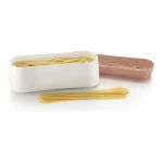 Lekue Quick Microwave Pasta Cooker Terracotta Pink, 4 Servings, No Boil, Microwave Safe - Lekue