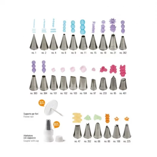 Decora 26 Nozzles 2 Couplers and Nail Box Set - Decora - Image 5