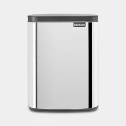 Brabantia Bo Waste Bin Hi 7 Liter Stainless Steel Easy to use soft closing lid Hygienic