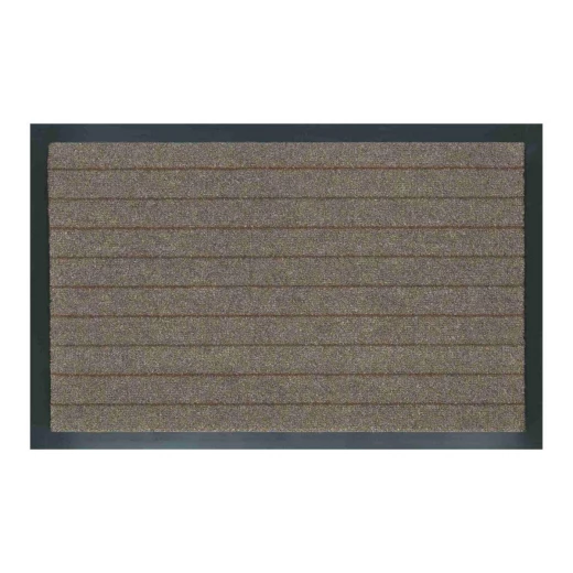 V.C Alaska Door Mat 60x90cm Brown with Black Rubber Rim V.C Alaska Door Mat 60x90cm Brown with Black Rubber Rim