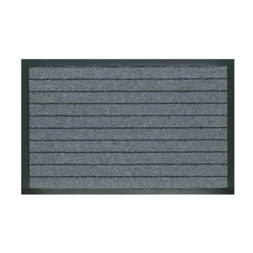 V.C Alaska Door Mat 60x90cm Grey with Black Rubber Rim V.C Alaska Door Mat 60x90cm Grey with Black Rubber Rim