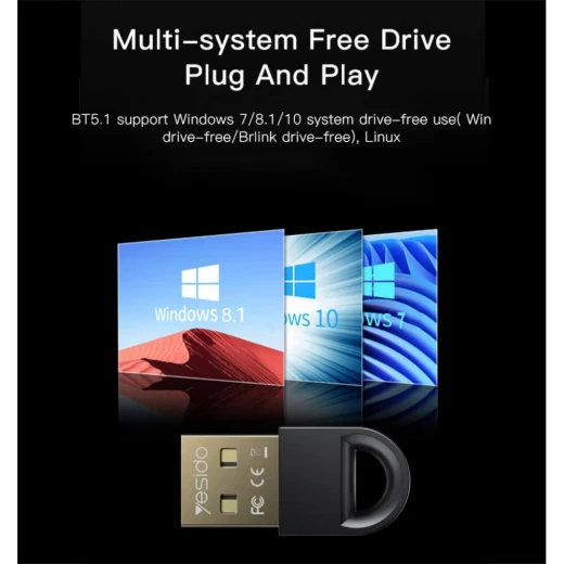 وصلة بلوتوث USB لاجهزة استقبال متعدد يسيدو Yau34 - يسيدو - Image 5