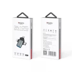محول يسيدو OTG GS-15 من لايتنينغ، مايكرو، USB-C إلى USB 2.0 لنقل البيانات السريع باللونين الأسود والرمادي - يسيدو