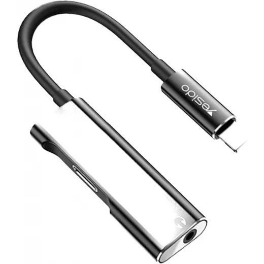 محول يسيدو Audio DAC لايتنينغ إلى لايتنينغ، جاك - (YAU11) - أسود - يسيدو - Image 4