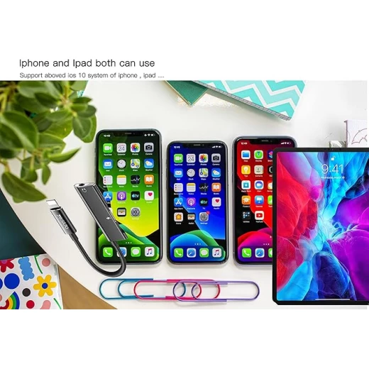 محول يسيدو Audio DAC لايتنينغ إلى لايتنينغ، جاك - (YAU11) - أسود - يسيدو - Image 2