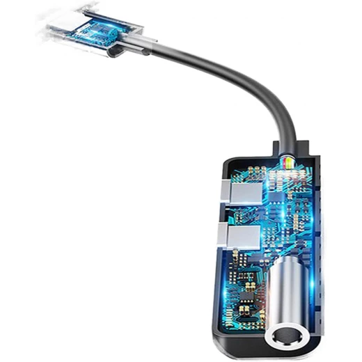 محول يسيدو Audio DAC لايتنينغ إلى لايتنينغ، جاك - (YAU11) - أسود - يسيدو - Image 5