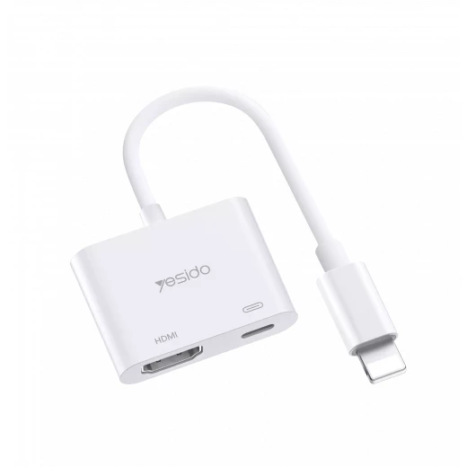 محول يسيدو HM06 لايتنينغ إلى HDMI، كابل فيديو 4K عالي الجودة محول يسيدو HM06 لايتنينغ إلى HDMI، كابل فيديو 4K عالي الجودة