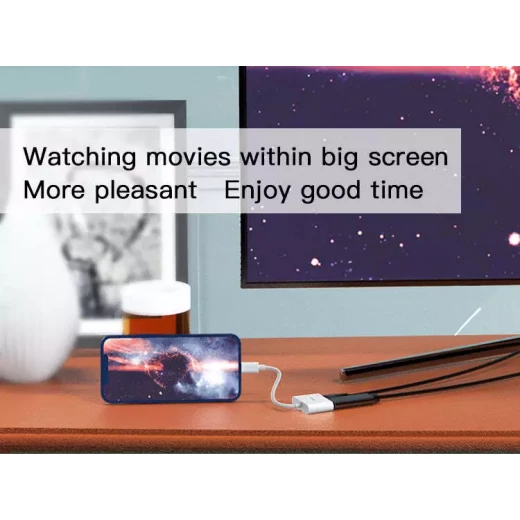 محول يسيدو HM06 لايتنينغ إلى HDMI، كابل فيديو 4K عالي الجودة - يسيدو - Image 7