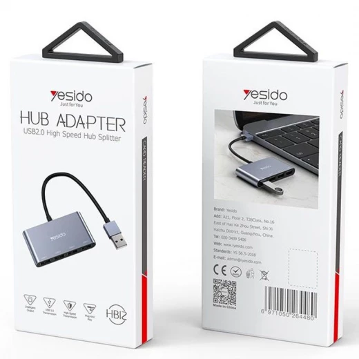 محول يسيدو USB 2.0 HUB، محور عالي السرعة 4x سبليتر، HB12 محول يسيدو USB 2.0 HUB، محور عالي السرعة 4x سبليتر، HB12