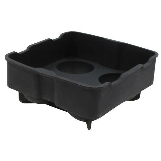 Table Craft Silicone Ice Round Tray Black 4 Section Black - Table Craft - Image 2