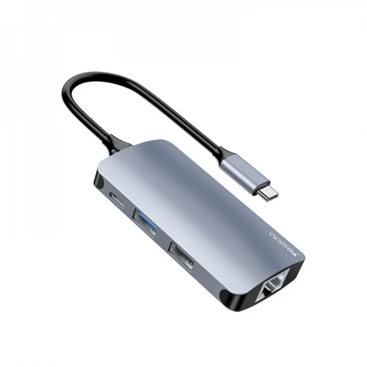 محول/محور USB C إلى متعدد المنافذ 6 في 1 من Yesido، HB15 يسيدو محول/محور USB C إلى متعدد المنافذ 6 في 1 من Yesido، HB15 يسيدو