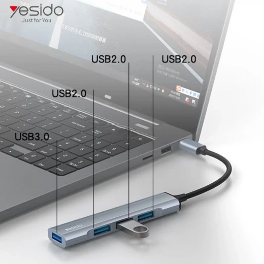 محور يسيدو HB17 USB-C إلى 4 منافذ USB-A - يسيدو - Image 7