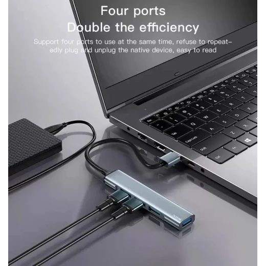 محور يسيدو HB18 USB - 4 في 1 متعدد الوظائف - موزع USB - يسيدو - Image 3