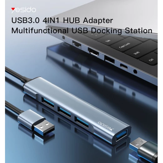 محور يسيدو HB18 USB - 4 في 1 متعدد الوظائف - موزع USB - يسيدو - Image 2