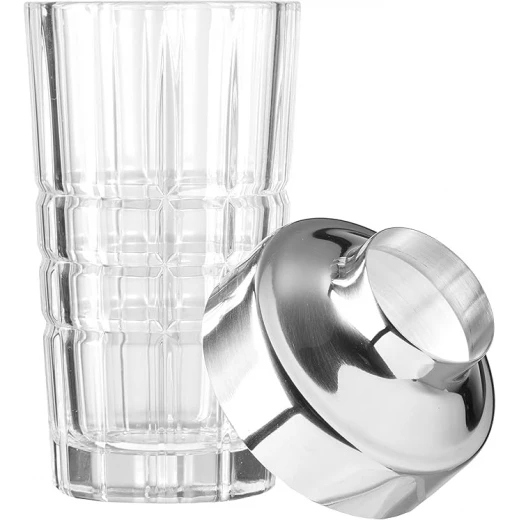Leonardo Glass Snack Dispenser with Stainless Steel Lid, 1 Count (Pack of 1), Clear - Leonardo - Image 3
