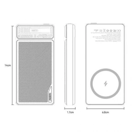 باور بانك يسيدو 10000mAh بقوة 15W (YP57) - يسيدو - Image 3