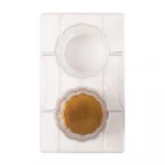 Decora The Wavy Glass Chocolate Mold Transparent 7.87 x 4.72 x 0.87 inches - Decora