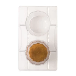 Decora The Wavy Glass Chocolate Mold Transparent 7.87 x 4.72 x 0.87 inches