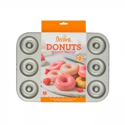 Decora Non-Stick Mould 12 Donuts Diameter 7 cm -35.5 x 26.5 x 2.5 H cm