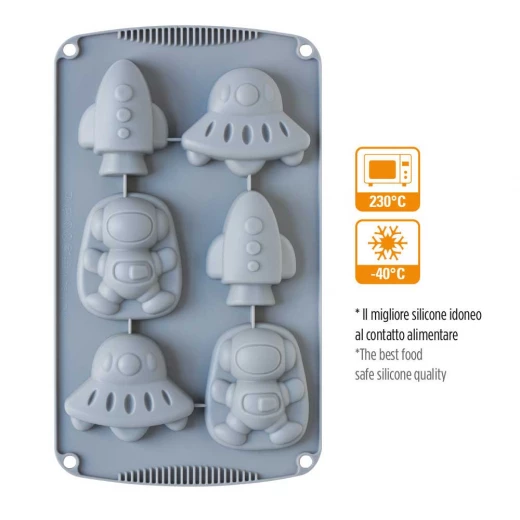 Decora 6 Piece Magic Space Shape Non-Stick Silicone Mold - Decora - Image 2