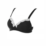 Chicco Cotton Nursing Bra, Black Color - Chicco