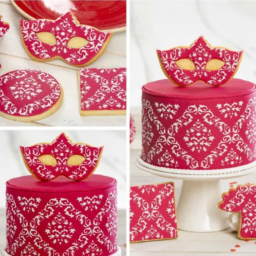 قالب ديكورا ستنسل داماسك 10x30 سم - ديكورا - Image 4