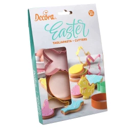 Decora Mixed Colours S/S Cookie Cutters Set Of 5