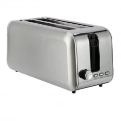 Sona 1450W 4 Slice Toaster with 7 Browning Levels Stainless Steel