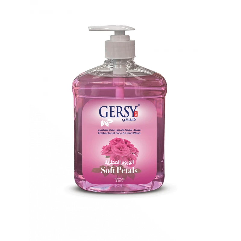 Gersy Face & hand Soap, Soft Petals, 500 Ml - Gersy