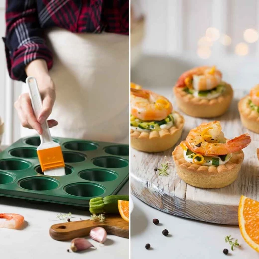 Decora Nonstick Muffin Pan 12 Cavity Celebration Green - Decora - Image 4
