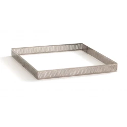 Decora Stainless Steel Perforated Square Ring 20 x 20 cm 2cm Height