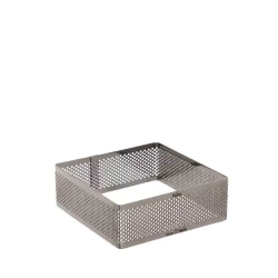 قالب حلقة مربعة مثقبة من الفولاذ المقاوم للصدأ 20 × 20 × 3.5 سم من ديكورا