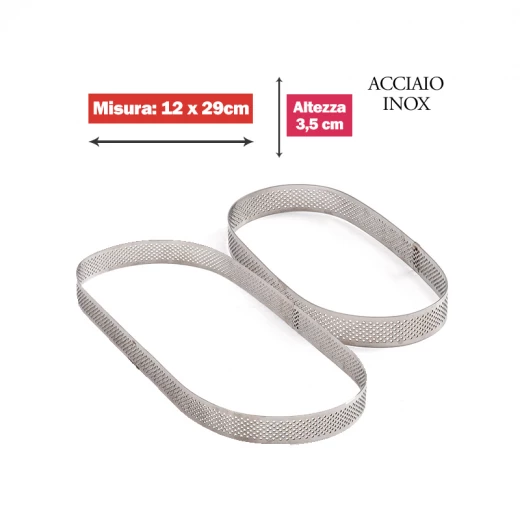 Decora S/S Micro-Perforated Oval Shape 12 cm x 29 cm x 3,5cm h - Decora - Image 4