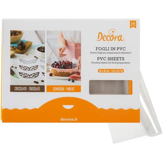 10 ورقات PVC آمنة للطعام 40 × 60 سم من ديكورا 10 ورقات PVC آمنة للطعام 40 × 60 سم من ديكورا
