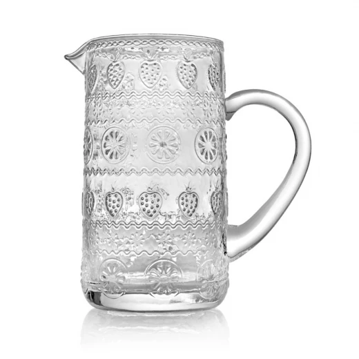 IVV Vitaminic Jug 2 Liter Handmade H23.5 cm Transparent IVV Vitaminic Jug 2 Liter Handmade H23.5 cm Transparent
