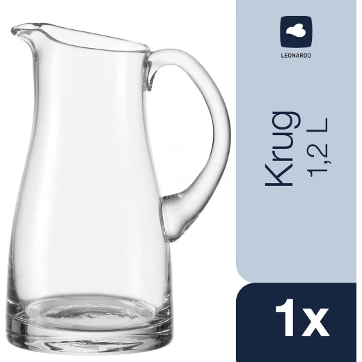 إبريق السائل سعة 1.2 لتر شفاف 21 × 16.5 × 11.5 سم من ليوناردو - ليوناردو - Image 5