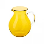 Guzzini Dolcevita Balloon Pitcher 2 Liter Amber Made from 100% recyclable bio-based plastic - Guzzini