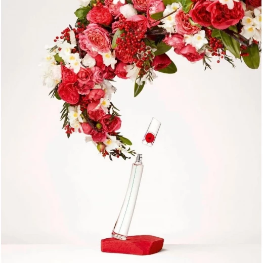 Kenzo Flower Eau de Parfum for Women 3.4 oz Captivating Floral Fragrance with Bulgarian Rose and Vanilla Sensual Musk for Daily Wear - Kenzo - Image 2