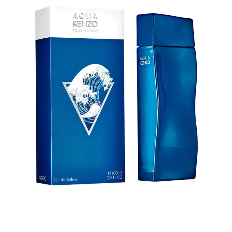 Kenzo Aqua Homme Eau de Toilette 100ml Refreshing Aquatic Fragrance for Men with Apple and Pink Pepper - Kenzo