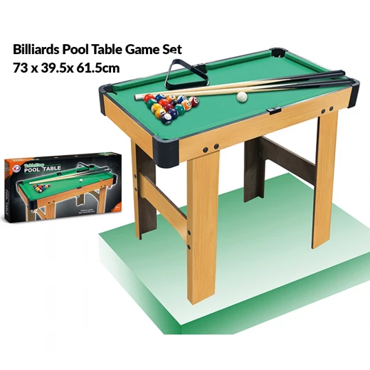 Wood Table Etop Pool Table Game 73x39.5x61.5 cm Perfect for training and recreational use - Rs Toys - Image 2