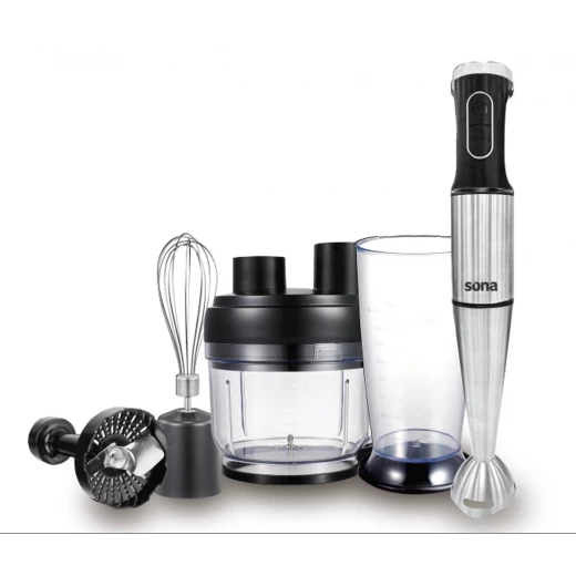 Sona Hand Blender 1500W with food processor 2.5 L Titanium blade With accessories Sona Hand Blender 1500W with food processor 2.5 L Titanium blade With accessories