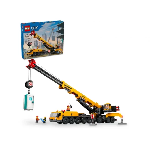 LEGO City Yellow Mobile Construction Crane Toy Set 60409 LEGO City Yellow Mobile Construction Crane Toy Set 60409