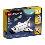 LEGO Creator 3 في 1 ألعاب مكوك الفضاء - مجموعة بناء ألعاب الفضاء للأولاد والبنات، أعمار 6+ - خيار لبناء مركبتين فضائيتين أو رائد فضاء - هدية تعليمية لعيد ميلاد الأطفال والعطلات - 31134 من ليغو - ليجو