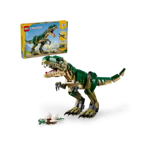 LEGO Creator 3 في 1 لعبة تي ريكس - مجموعة بناء ديناصور للأطفال، للأولاد والبنات، أعمار 9+ - 3 خيارات للبناء، من تي ريكس إلى تريسراتبس إلى بتروداكتيل - فكرة هدية لعيد الميلاد - 31151 من ليغو LEGO Creator 3 في 1 لعبة تي ريكس - مجموعة بناء ديناصور للأطفال، للأولاد والبنات، أعمار 9+ - 3 خيارات للبناء، من تي ريكس إلى تريسراتبس إلى بتروداكتيل - فكرة هدية لعيد الميلاد - 31151 من ليغو