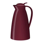 Alfi Eco Vacuum Jug 1 Liter Ruby Red Matt with Hygienic Tempered Glass Filler Made of Plastic, Screw Lid with Convenient Push Button - Alfi