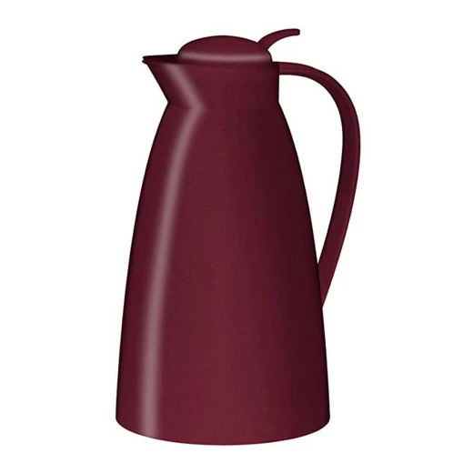 Alfi Eco Vacuum Jug 1 Liter Ruby Red Matt with Hygienic Tempered Glass Filler Made of Plastic, Screw Lid with Convenient Push Button Alfi Eco Vacuum Jug 1 Liter Ruby Red Matt with Hygienic Tempered Glass Filler Made of Plastic, Screw Lid with Convenient Push Button