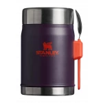Stanley Classic Legendary Food Jar 0.4L + Spork Hammertone Plum - Stanley