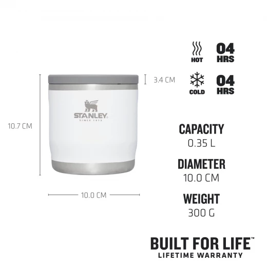 Stanley Adventure To Go Food Jar 0.35L White Polar - Stanley - Image 2