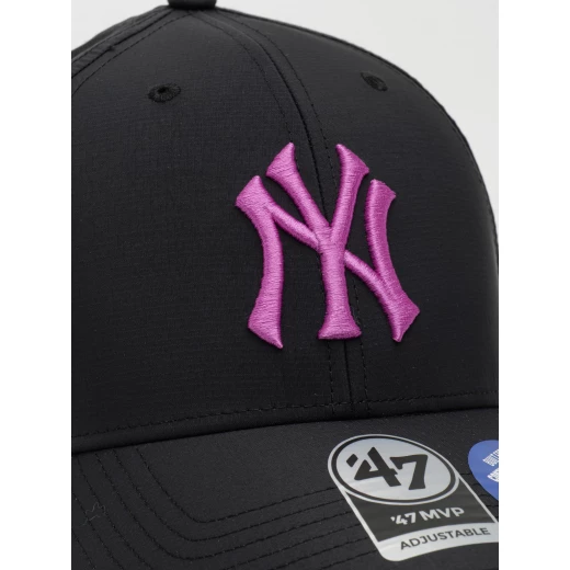 47 Brand New York Yankees Back Line '47 MVP Cap 3D Raised Embroidery, Adjustable Fit, Hardened Visor, Ripstop Nylon Fabric, Structured Crown - 47 Brand - Image 3